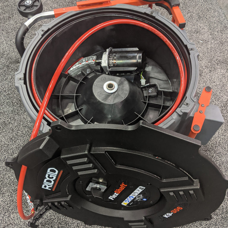 Ridgid FlexShaft K9306 Drain Cleaning 125’ up to 6” Pipe Ohio Power