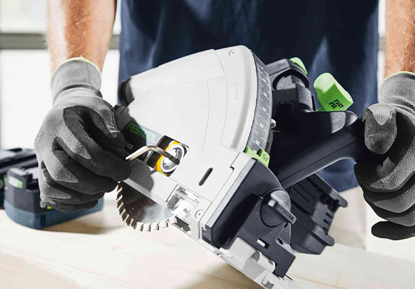 The TSC 55 K track saw with kickback stop is Festool's most efficient 