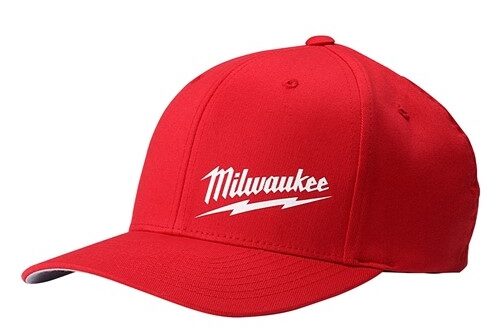 MILWAUKEE FITTED RED HAT 504R
