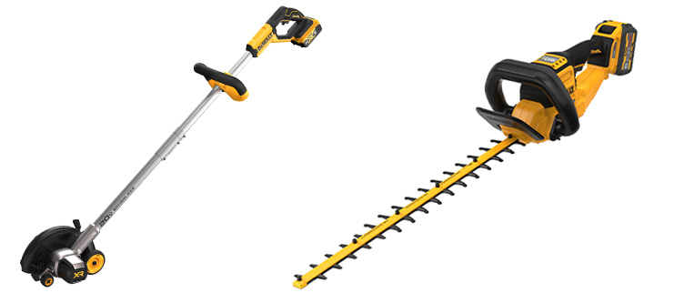 The DeWalt 60V MAX 26" Hedge Trimmer (DCHT870) and 20V MAX Edger (DCED400) this spring, with more info to come on these soon