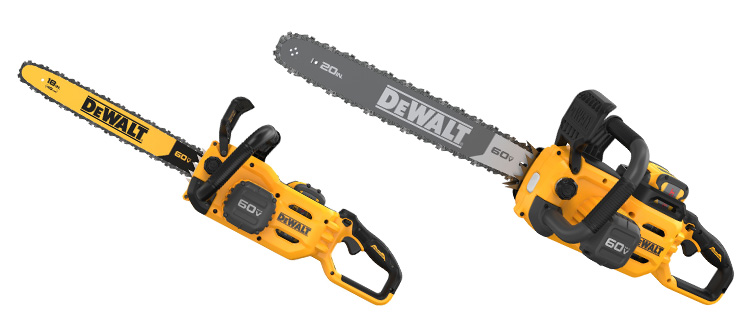 Both the 60V MAX 18" (DCCS672) and 20" (DCCS677Z1) Chainsaws are designed for professional landscape use. 