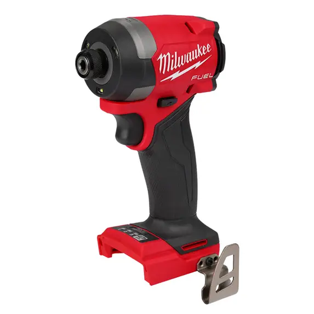 Milwaukee M18 FUEL ¼” Hex Impact Driver (2953-20) this impact driver is compact and lightweight making it easy to use in tight spaces and overheard applications